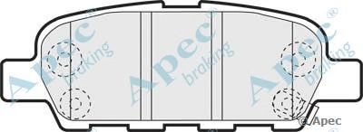 APEC BRAKING pad1264 -  Комплект тормозных колодок, дисковый тормоз